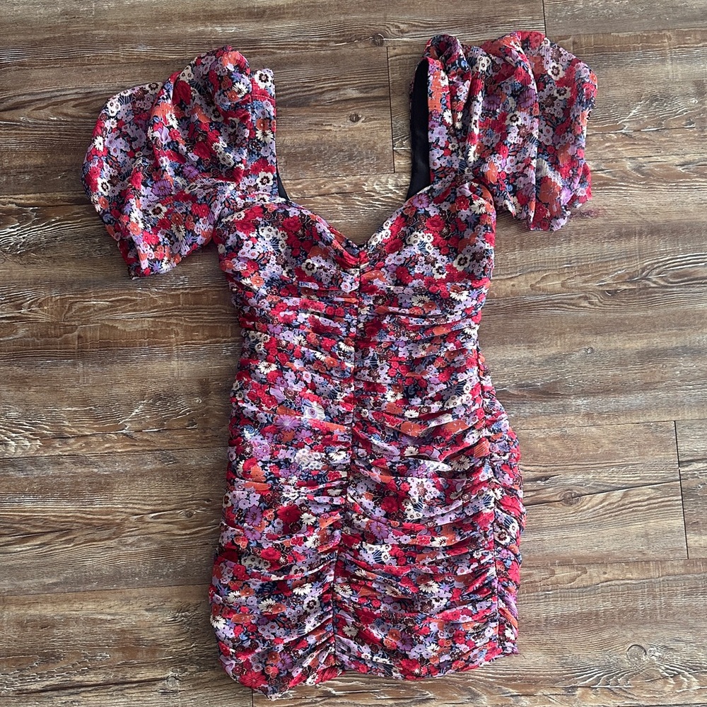 Zara Black and Red Dress